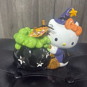 New Blue Sky Clayworks Witch Hello Kitty With Cauldron By Heather Goldminc
